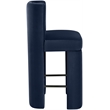 Meridian Furniture Zuno Navy Velvet Performance Fabric Counter Stool (Set of 2)