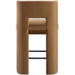 Meridian Furniture Zuno Saddle Velvet Performance Fabric CounterStool (Set of 2)