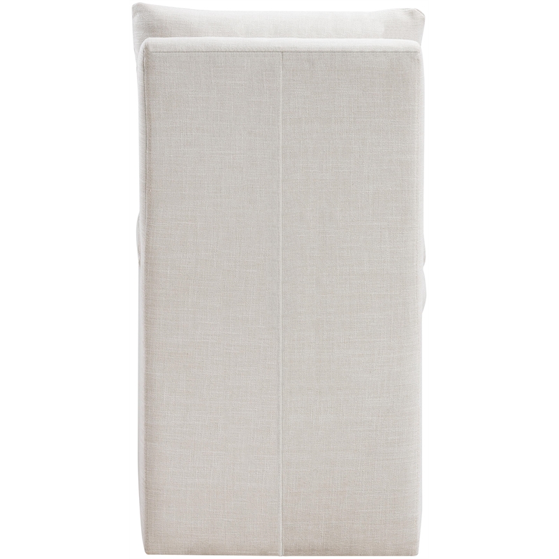 Meridian Furniture Nelori Cream Linen Textured Fabric Dining Chair (Set of 2)