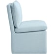 Meridian Furniture Nelori Lt Blue Linen Textured Fabric Dining Chair (Set of 2)