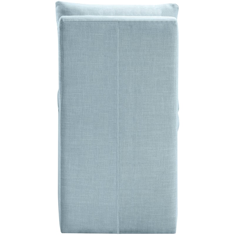 Meridian Furniture Nelori Lt Blue Linen Textured Fabric Dining Chair (Set of 2)