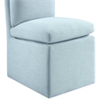 Meridian Furniture Nelori Lt Blue Linen Textured Fabric Dining Chair (Set of 2)