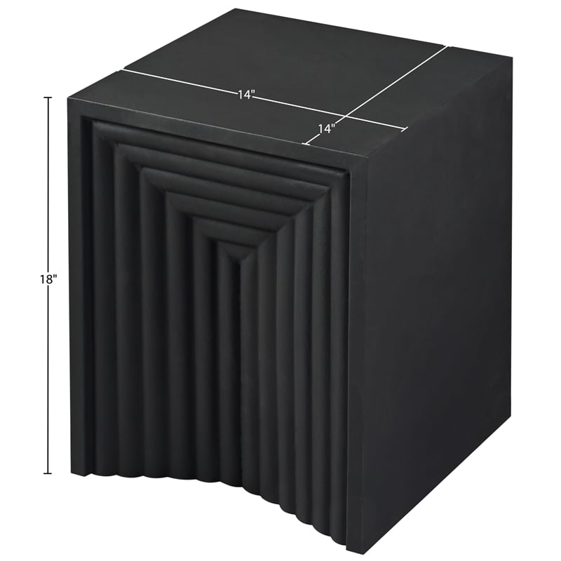 Meridian Furniture Centennial Black Iron End Table