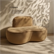 Meridian Furniture Swerve Beige Velvet Upholstered Chair