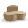 Meridian Furniture Swerve Beige Velvet Upholstered Chair