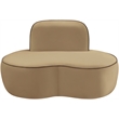 Meridian Furniture Swerve Beige Velvet Upholstered Chair