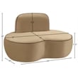 Meridian Furniture Swerve Beige Velvet Upholstered Chair