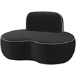 Meridian Furniture Swerve Black Velvet Upholstered Chair