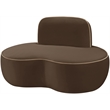 Meridian Furniture Swerve Brown Velvet Upholstered Chair