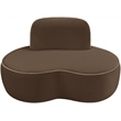 Meridian Furniture Swerve Brown Velvet Upholstered Chair