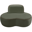 Meridian Furniture Swerve Green Velvet Upholstered Chair
