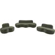 Meridian Furniture Swerve Green Velvet Upholstered Chair