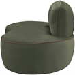 Meridian Furniture Swerve Green Velvet Upholstered Chair