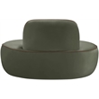 Meridian Furniture Swerve Green Velvet Upholstered Chair