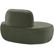 Meridian Furniture Swerve Green Velvet Upholstered Chair