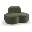 Meridian Furniture Swerve Green Velvet Upholstered Chair