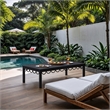 Meridian Furniture Portofino Black Aluminum Outdoor Patio Coffee Table
