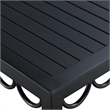 Meridian Furniture Portofino Black Aluminum Outdoor Patio Coffee Table