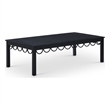 Meridian Furniture Portofino Black Aluminum Outdoor Patio Coffee Table