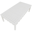 Meridian Furniture Portofino White Aluminum Outdoor Patio Coffee Table