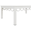 Meridian Furniture Portofino White Aluminum Outdoor Patio Coffee Table