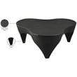 Meridian Furniture Bourges Black Aluminum Coffee Table
