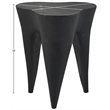Meridian Furniture Bourges Black Aluminum End Table