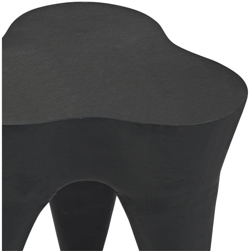 Meridian Furniture Bourges Black Aluminum End Table