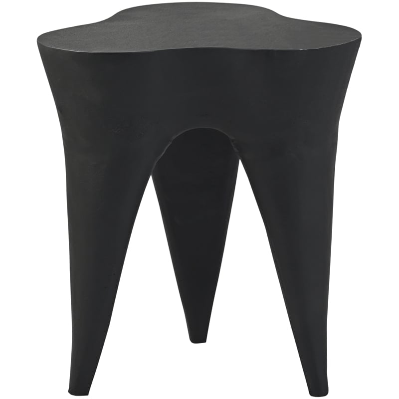 Meridian Furniture Bourges Black Aluminum End Table