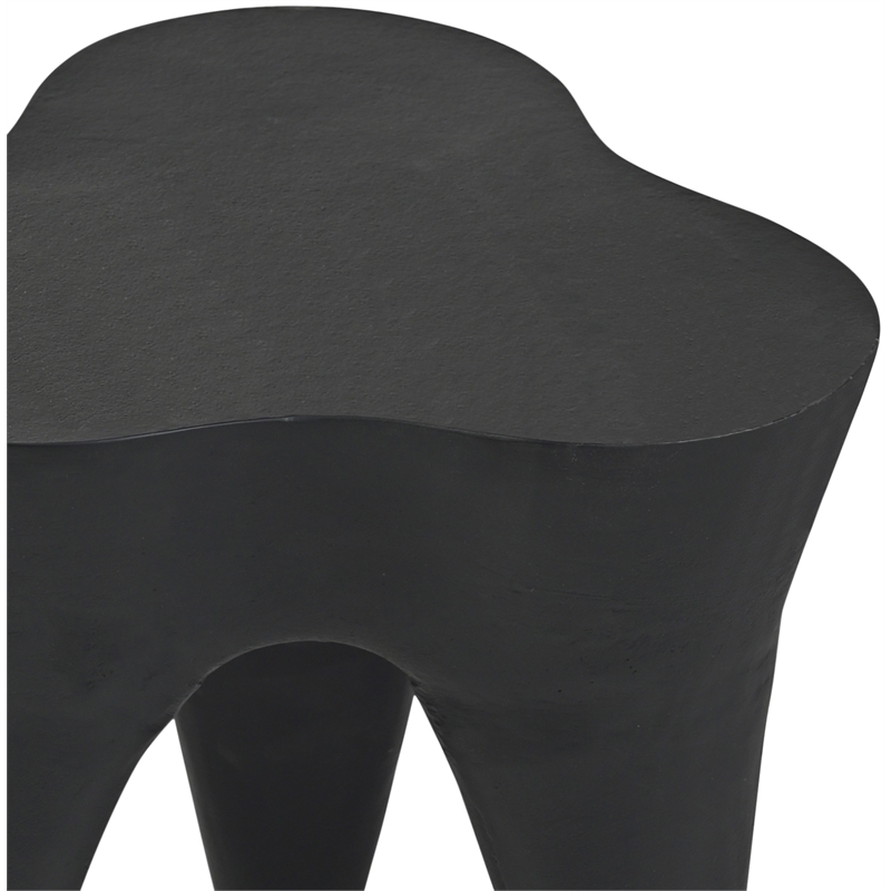 Meridian Furniture Bourges Black Aluminum End Table