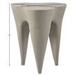 Meridian Furniture Bourges Taupe Aluminum End Table