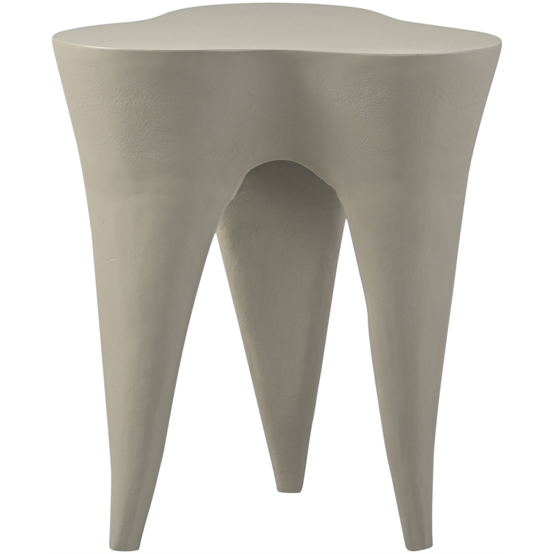 Meridian Furniture Bourges Taupe Aluminum End Table