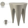 Meridian Furniture Bourges Taupe Aluminum End Table