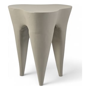 Meridian Furniture Bourges Taupe Aluminum End Table