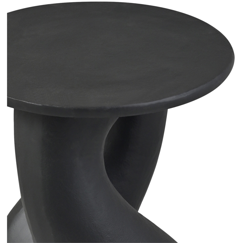 Meridian Furniture Talence Black Aluminum End Table