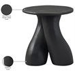 Meridian Furniture Talence Black Aluminum End Table