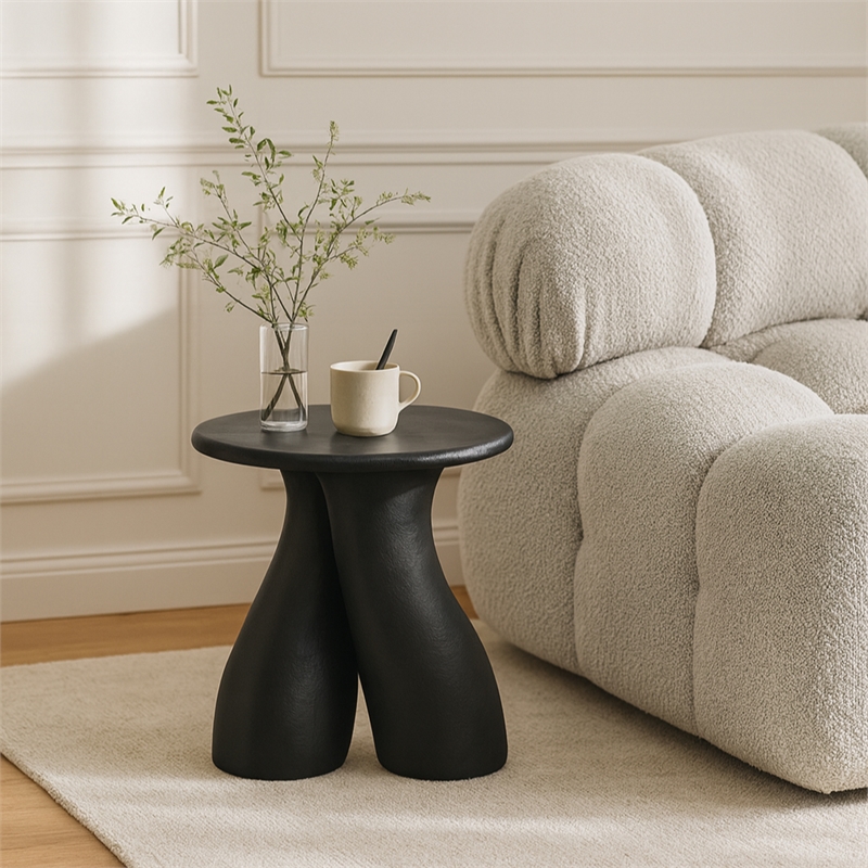 Meridian Furniture Talence Black Aluminum End Table