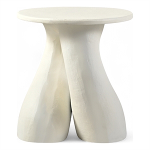 Meridian Furniture Talence Cream Aluminum End Table