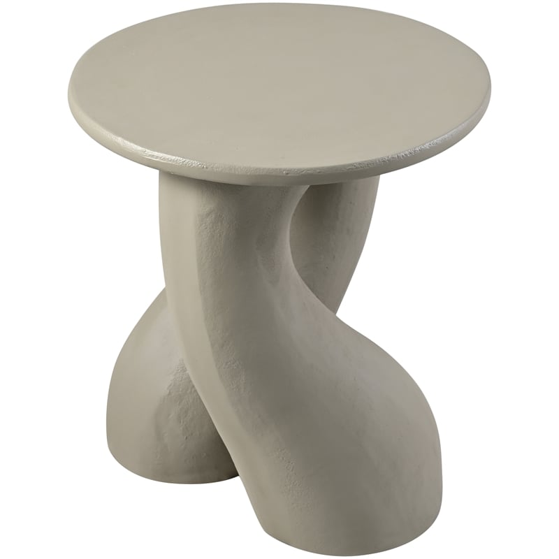 Meridian Furniture Talence Taupe Aluminum End Table