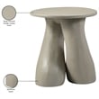 Meridian Furniture Talence Taupe Aluminum End Table