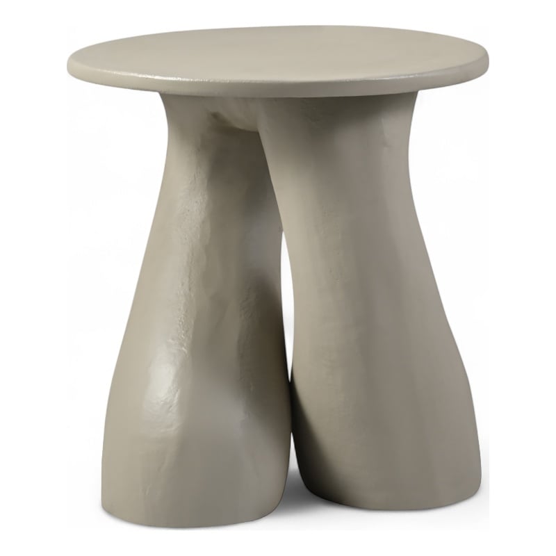 Meridian Furniture Talence Taupe Aluminum End Table