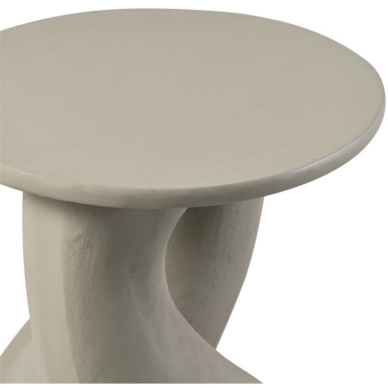 Meridian Furniture Talence Taupe Aluminum End Table