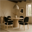 Meridian Furniture Varinelle Black Velvet Upholstered Dining Chair (Set of 2)