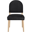 Meridian Furniture Varinelle Black Velvet Upholstered Dining Chair (Set of 2)