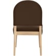Meridian Furniture Varinelle Brown Velvet Upholstered Dining Chair (Set of 2)