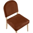 Meridian Furniture Varinelle Cognac Velvet Upholstered Dining Chair (Set of 2)