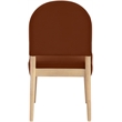 Meridian Furniture Varinelle Cognac Velvet Upholstered Dining Chair (Set of 2)