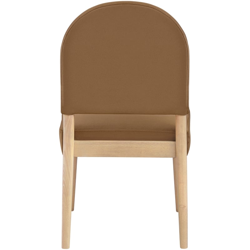 Meridian Furniture Varinelle Saddle Velvet Upholstered Dining Chair (Set of 2)