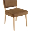Meridian Furniture Varinelle Saddle Velvet Upholstered Dining Chair (Set of 2)