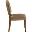 Meridian Furniture Varinelle Beige Velvet Upholstered Dining Chair (Set of 2)
